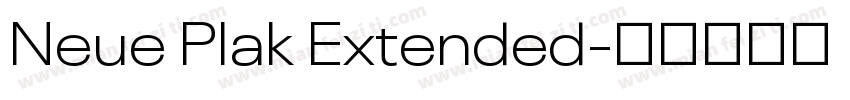 Neue Plak Extended字体转换